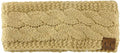 Beige Wollen Hoofdband Dames | Warme Winter Haarband Beanie | Gebreide Hoofdband