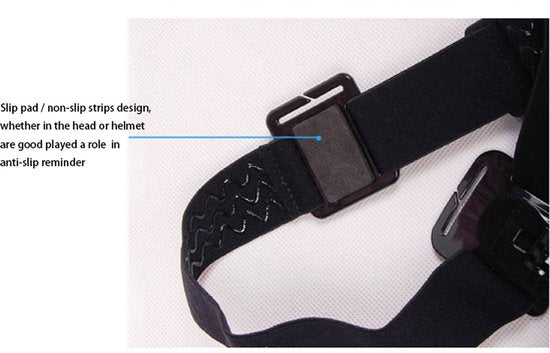 Hoofdband Mount GoPro | Helm Strap | Verstelbaar | Universeel | Head Strap Mount