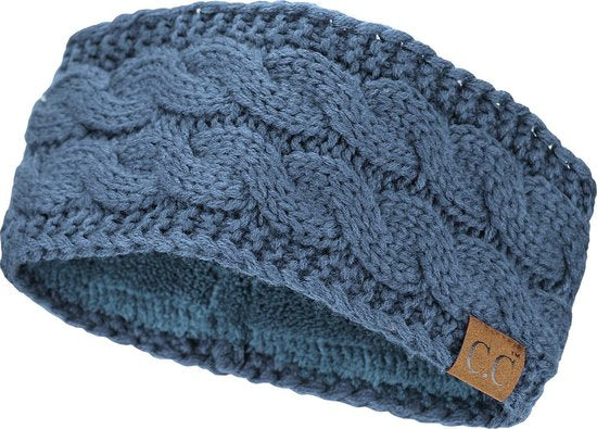 Teal Groene Wollen Hoofdband Dames | Warme Winter Haarband Beanie | Gebreide Hoofdband