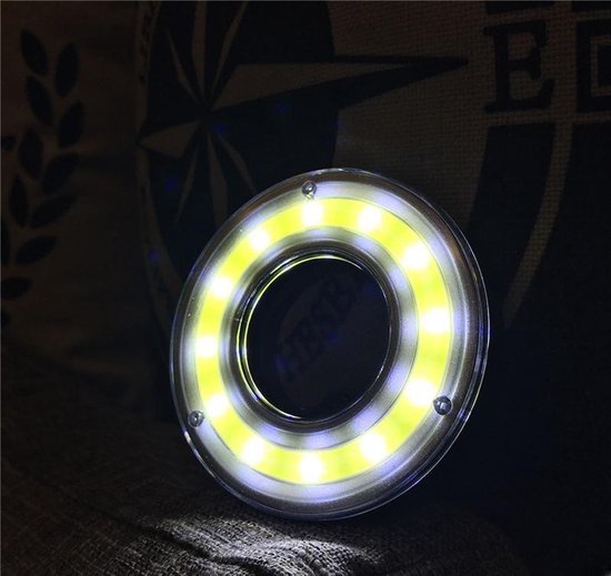 Camping LED Lamp Wit | Tentlamp met Haak | Fel & Compact | Op Batterij | Kamperen