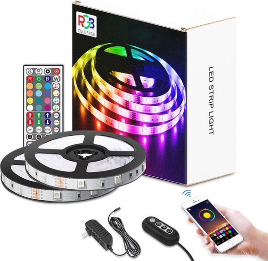LED Strip 10 Meter | App & Afstandsbediening | Waterproof | Timer | 5050 LED Lights