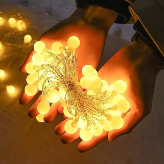 Fairy Lights Warm Wit | 1 Meter | 10 LED | Op Batterij | Sfeerverlichting Binnen & Buiten