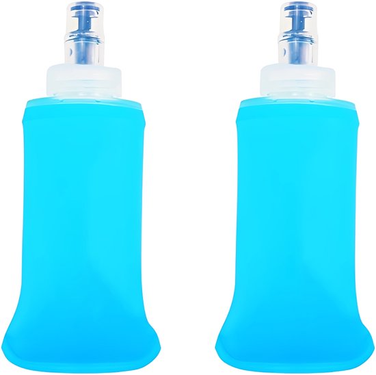 Hardloop Soft Flask Set van 2 × 150ml | Opvouwbare Drinkfles voor Trail & Hiking
