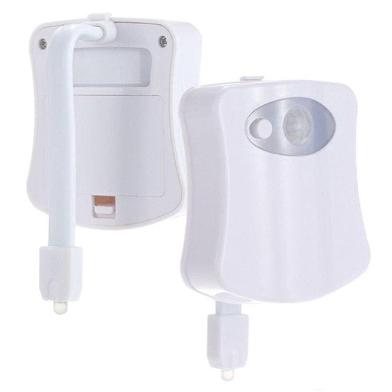 LED Toiletpotverlichting met Bewegingssensor – 8 Kleuren WC Nachtlamp op Batterij