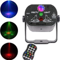 DJ Laser Lichtshow RGB | 60 Patronen | Stroboscoop | Geluidssensor | Afstandsbediening