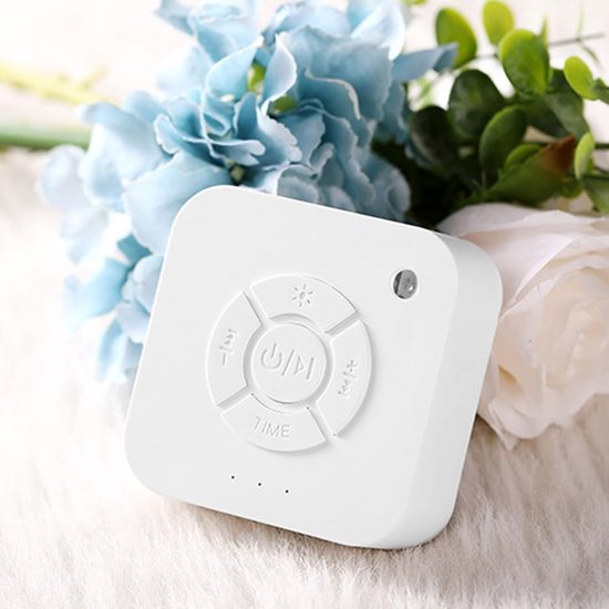 White Noise Machine Baby | 10 Geluiden | 36u Batterij | Amber Licht | Draadloos & Oplaadbaar
