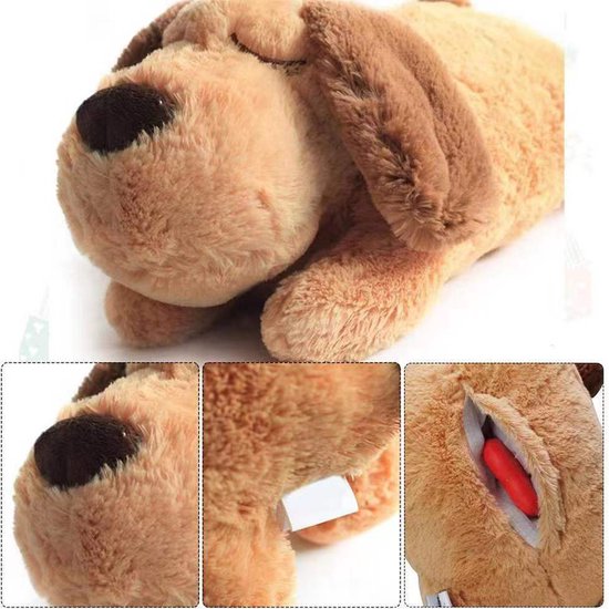 Hartslagknuffel Puppy & Kitten | Snuggle Heart Beat | Verlatingsangst | Pluche Knuffel