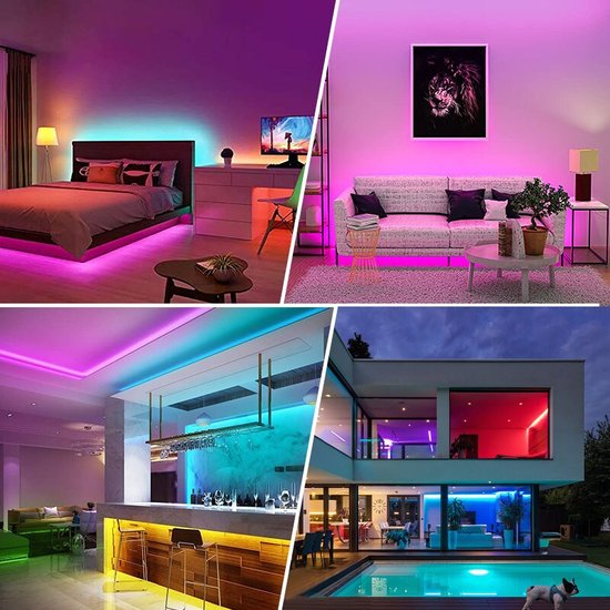 LED Strip 10 Meter | App & Afstandsbediening | Waterproof | Timer | 5050 LED Lights