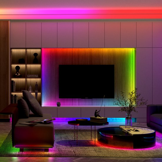 Neon LED Strip RGBIC 10 Meter | App & Alexa | Muziekmodus | 16 Mln Kleuren
