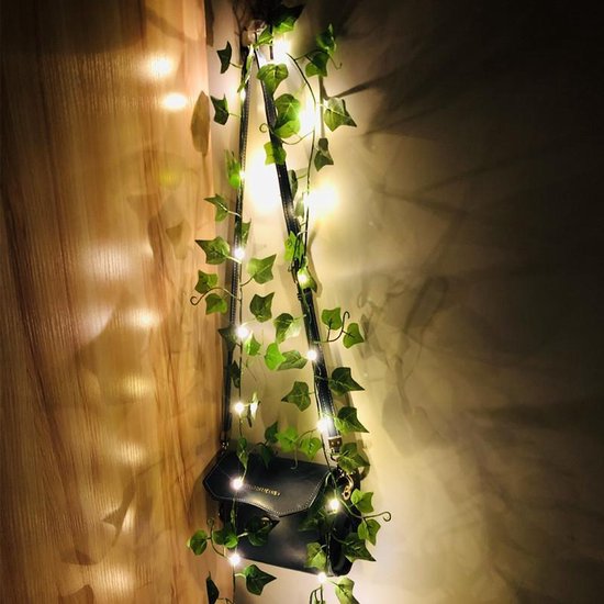 Lichtsnoer Esdoornblad | 2 Meter | 20 LED | Op Batterij | Herfst Decoratie Binnen & Buiten