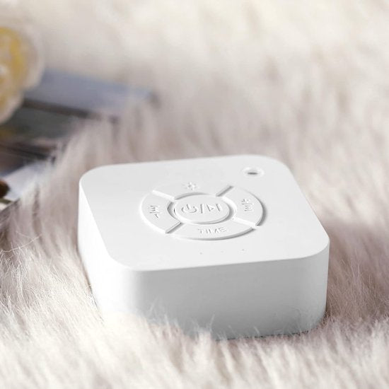 White Noise Machine Baby | 10 Geluiden | 36u Batterij | Amber Licht | Draadloos & Oplaadbaar