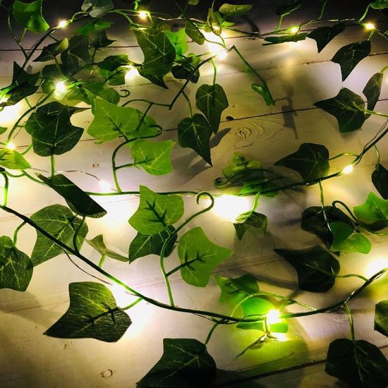 Lichtsnoer Esdoornblad | 2 Meter | 20 LED | Op Batterij | Herfst Decoratie Binnen & Buiten