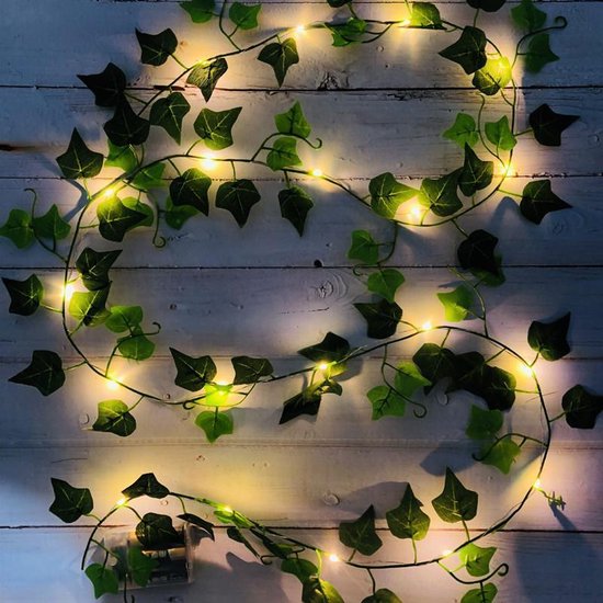 Lichtsnoer Esdoornblad | 2 Meter | 20 LED | Op Batterij | Herfst Decoratie Binnen & Buiten