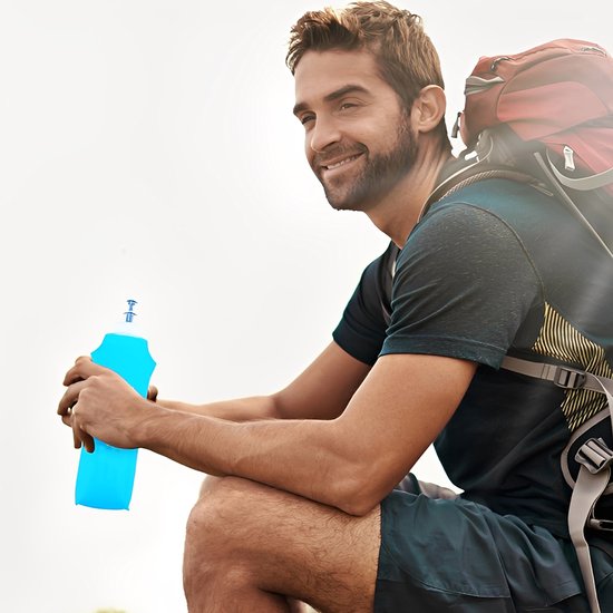 Hardloop Soft Flask Set van 2 × 250ml | Opvouwbare Drinkfles voor Trail & Hiking