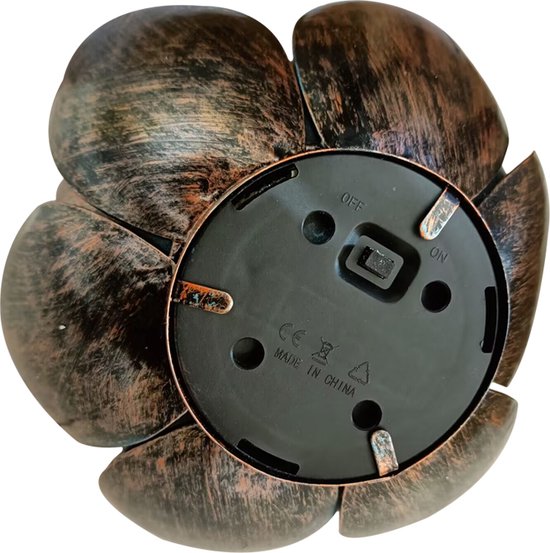 Lotus Tuinlamp Solar Goudgeel | Warm Wit | Dagsensor | Decoratieve Buitenverlichting