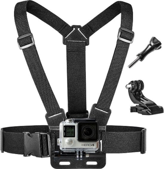 Borstriem Action Camera | Chest Mount GoPro | Universeel | Ski & Watersport | Verstelbaar