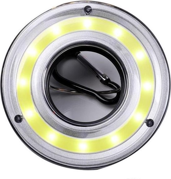 Camping LED Lamp Wit | Tentlamp met Haak | Fel & Compact | Op Batterij | Kamperen