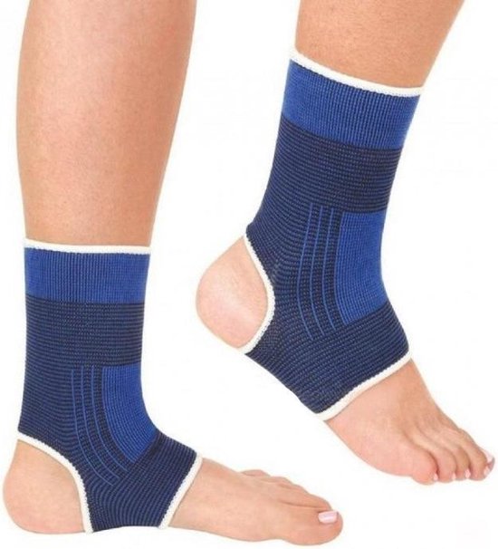 Enkel Brace Blauw | 1 Paar | Stevige Ondersteuning | Geschikt voor Elke Sport | Enkelband