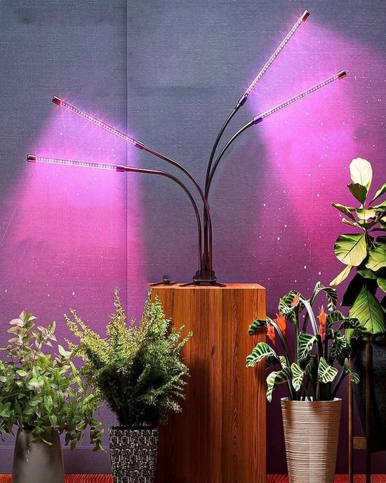 LED Kweeklamp voor Binnenplanten – Full Spectrum Groeilamp 40W met Timer