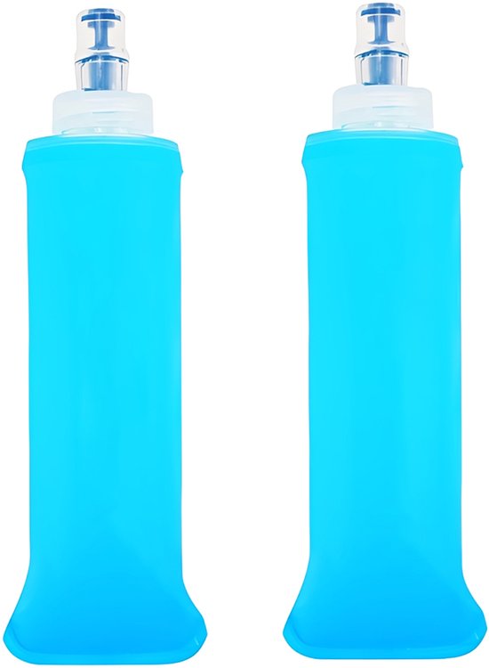Hardloop Soft Flask Set van 2 × 250ml | Opvouwbare Drinkfles voor Trail & Hiking