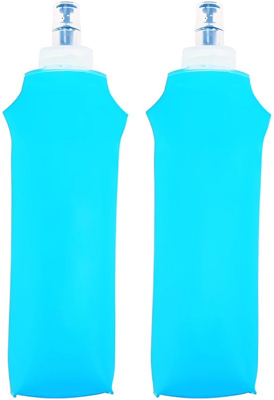 Hardloop Soft Flask Set van 2 × 500ml | Opvouwbare Drinkfles voor Trail & Hiking